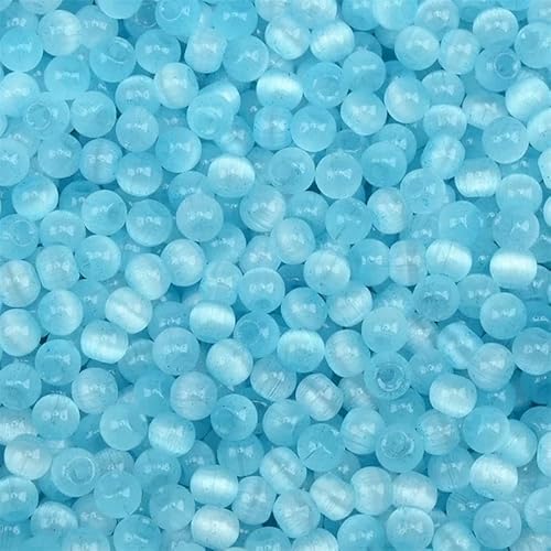 4,0 mm gebürstete tschechische Katzenaugen-Glasperlen, durchscheinende kleine Bastelperlen für die Schmuckherstellung, DIY-Armband-Halskette-S3826-4,0 mm, 145 Stück 4,0 mm gebürstete tschechische Katzenaugen-Glasperlen, durchscheinende kleine Bastelperlen für die Schmuckherstellung, DIY-Armband-Halskette-S3826-4,0 mm, 145 Stück von HDJSDB