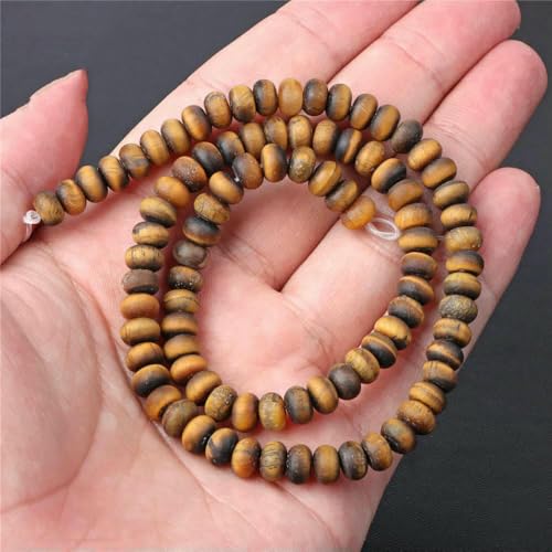 45 Arten Tigerauge Steinperle Naturgelb Cabochon rund facettiert quadratisch lose Perlen passend für Modeschmuckherstellung Handarbeit-Nr. 18 5x8mm von HDJSDB