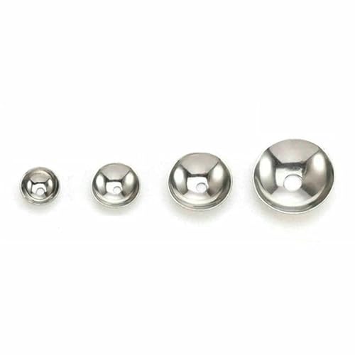 50 Stück 3–10 mm goldfarbene Edelstahl-Perlenkappen, runde Abstandshalterperlen zur Schmuckherstellung, DIY-Komponenten, Zubehör, Großhandel, Stahlfarbe, 5 x 1,2 mm Loch 50 Stück 3–10 mm goldfarbene Edelstahl-Perlenkappen, runde Abstandshalterperlen zur Schmuckherstellung, DIY-Komponenten, Zubehör, Großhandel, Stahlfarbe, 5 x 1,2 mm Loch von HDJSDB