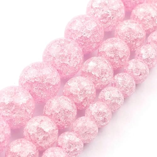 6 mm 8 mm Naturstein Rosenquarz rosa Kristall Katzenauge Howlith Jade runde lose Perlen zur Schmuckherstellung DIY Armband Großhandel-gerissener Kristall 01–8 mm ca. 46 Stück von HDJSDB