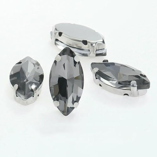 Glitzernde Blatt-Kristall-Strasssteine, von Hand aufgenäht, Glassteine, Ornament, Diamantperlen, Kleid, DIY-Bastelarbeiten, Krallenbohrer-Zubehör, 215, 6 x 12 mm, 50 Stück Glitzernde Blatt-Kristall-Strasssteine, von Hand aufgenäht, Glassteine, Ornament, Diamantperlen, Kleid, DIY-Bastelarbeiten, Krallenbohrer-Zubehör, 215, 6 x 12 mm, 50 Stück von HDJSDB