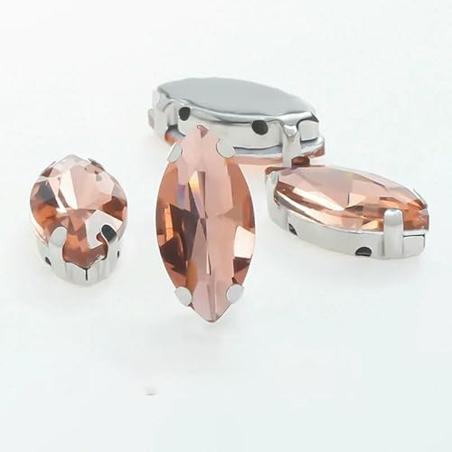 Glitzernde Blatt-Kristall-Strasssteine, von Hand aufgenäht, Glassteine, Ornament, Diamantperlen, Kleid, DIY-Bastelarbeiten, Krallenbohrer-Zubehör, 362, 5 x 10 mm, 50 Stück Glitzernde Blatt-Kristall-Strasssteine, von Hand aufgenäht, Glassteine, Ornament, Diamantperlen, Kleid, DIY-Bastelarbeiten, Krallenbohrer-Zubehör, 362, 5 x 10 mm, 50 Stück von HDJSDB