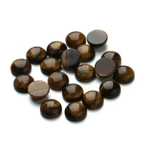 Lila Amethyste Natursteinperlen, rund, Onyx, Cabochons, lose Perlen, Kamee, DIY-Ringe, Halskette, Tigerauge, 10 mm x 10 Stück Lila Amethyste Natursteinperlen, rund, Onyx, Cabochons, lose Perlen, Kamee, DIY-Ringe, Halskette, Tigerauge, 10 mm x 10 Stück von HDJSDB