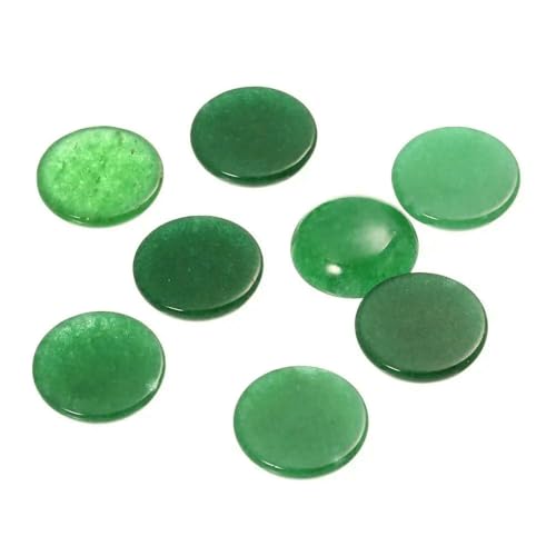 Lila Amethyste Natursteinperlen, rund, Onyx-Cabochons, lose Perlen, Kamee, DIY-Ringe, Halskette, Grüner Jade, 14,0 mm x 10 Stück Lila Amethyste Natursteinperlen, rund, Onyx-Cabochons, lose Perlen, Kamee, DIY-Ringe, Halskette, Grüner Jade, 14,0 mm x 10 Stück von HDJSDB