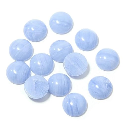 Lila Amethyste Natursteinperlen, rund, Onyx-Cabochons, lose Perlen, Kamee, DIY-Ringe, Halskette, Lila Achat, 12 mm x 10 Stück Lila Amethyste Natursteinperlen, rund, Onyx-Cabochons, lose Perlen, Kamee, DIY-Ringe, Halskette, Lila Achat, 12 mm x 10 Stück von HDJSDB