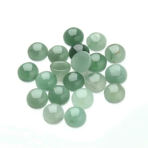 Lila Amethyste Natursteinperlen, rund, Onyx-Cabochons, lose Perlen, Kamee, DIY-Ringe, Halskette, grüner Aventurin, 16 mm x 10 Stück Lila Amethyste Natursteinperlen, rund, Onyx-Cabochons, lose Perlen, Kamee, DIY-Ringe, Halskette, grüner Aventurin, 16 mm x 10 Stück von HDJSDB