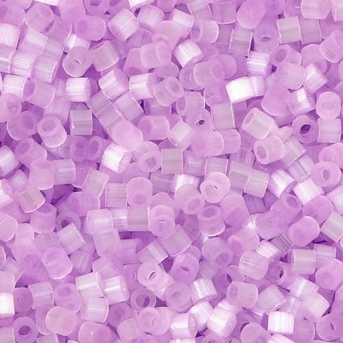 Mehrfarbige Glasperlen, zylinderförmig, Katzenaugen-Imitation, lose Abstandsperlen, DIY-Halskettenschmuck, ca. 2,5 mm Durchmesser, 10 Gramm, Mauve1 Mehrfarbige Glasperlen, zylinderförmig, Katzenaugen-Imitation, lose Abstandsperlen, DIY-Halskettenschmuck, ca. 2,5 mm Durchmesser, 10 Gramm, Mauve1 von HDJSDB