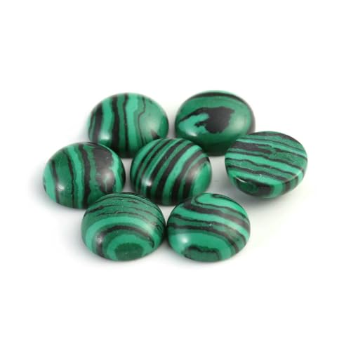 Modische Cabochons aus Naturstein, 10 Stück/Los, 4/6/8/10/12 mm, für DIY-Ringe, Ohrringe, Armbänder, Halsketten, Schmuckherstellung, Malachit, 6 mm Modische Cabochons aus Naturstein, 10 Stück/Los, 4/6/8/10/12 mm, für DIY-Ringe, Ohrringe, Armbänder, Halsketten, Schmuckherstellung, Malachit, 6 mm von HDJSDB