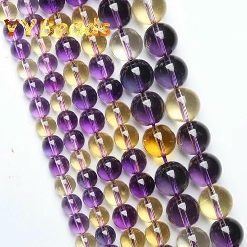 Natürliche hellblaue Topas-Perlen in 5A-Qualität, blaue Crackle-Kristall-Lose-Perlen zur Schmuckherstellung für Armbänder, Damen-Halsketten, 4–12 mm, Amethyste, Citrine, 8 mm, 46 bis 48 Stück von HDJSDB