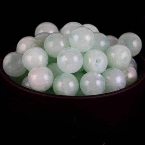 Natürliche runde Tigeraugen, Amazoniten, Lava, Türkisen, Achate, Jaspis, Granat, Abstandshalter, lose Steinperlen zur Schmuckherstellung, DIY-Armband – burmesische Jade – 4,0 mm, 88 bis 91 Stück von HDJSDB