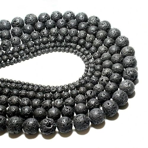 Naturstein, 4–10 mm, Amethyst, Tigerauge, Fluorit, Achat, vulkanische runde, lose Perlen, DIY-Armband, Schmuckzubehör, Vulkangestein, 10 mm, 35 Stück Naturstein, 4–10 mm, Amethyst, Tigerauge, Fluorit, Achat, vulkanische runde, lose Perlen, DIY-Armband, Schmuckzubehör, Vulkangestein, 10 mm, 35 Stück von HDJSDB