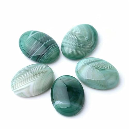 Naturstein, ovale grüne Adern, Achate, Cabochons für Damen und Herren, Schmuckherstellung, lose Perlen, DIY, Ringanhänger, Farbe F786, 22 x 30 mm Naturstein, ovale grüne Adern, Achate, Cabochons für Damen und Herren, Schmuckherstellung, lose Perlen, DIY, Ringanhänger, Farbe F786, 22 x 30 mm von HDJSDB