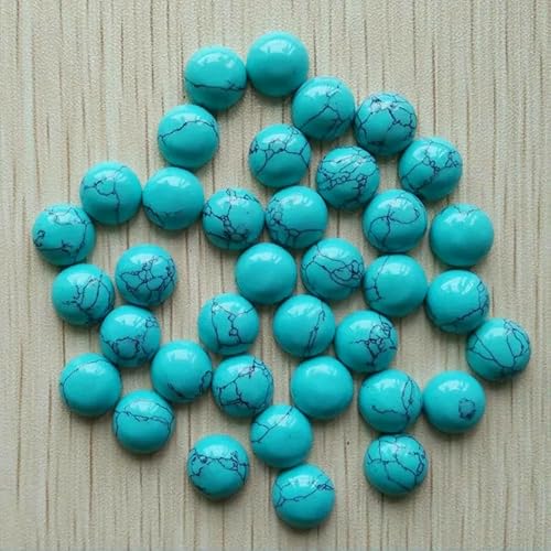 Naturstein gemischte runde CABOCHON 10mm Perlen für DIY Schmuck Zubehör 50 teile/los-blau türkis Naturstein gemischte runde CABOCHON 10mm Perlen für DIY Schmuck Zubehör 50 teile/los-blau türkis von HDJSDB