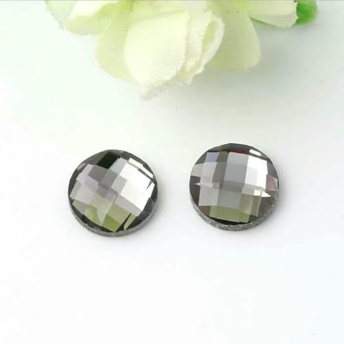 Packung runder Glas-Cabochon mit flacher Rückseite, 6/8/10/12/14/16/18/20 mm, mehrfarbiger Kristall-Cabochon, Kamee zur Herstellung von DIY-Anhängern und Schmuck, Grau, 8 mm, 50 Stück Packung runder Glas-Cabochon mit flacher Rückseite, 6/8/10/12/14/16/18/20 mm, mehrfarbiger Kristall-Cabochon, Kamee zur Herstellung von DIY-Anhängern und Schmuck, Grau, 8 mm, 50 Stück von HDJSDB