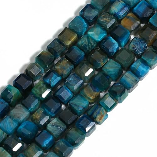 x 8 mm natürlicher quadratischer Steinwürfel, Tigerauge, lose Abstandsperlen für die Schmuckherstellung, DIY, elegantes Bettelarmband-Zubehör, Seeblau, 8 mm, 10 Stück x 8 mm natürlicher quadratischer Steinwürfel, Tigerauge, lose Abstandsperlen für die Schmuckherstellung, DIY, elegantes Bettelarmband-Zubehör, Seeblau, 8 mm, 10 Stück von HDJSDB