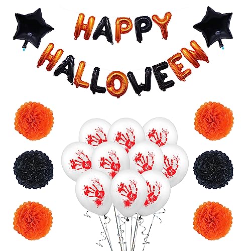 1 Set Halloween-Ballon. Verleihen Sie Ihrer Party einen Hauch von Horror, Dekoration für Geburtstag, Neujahr von HDKEAN