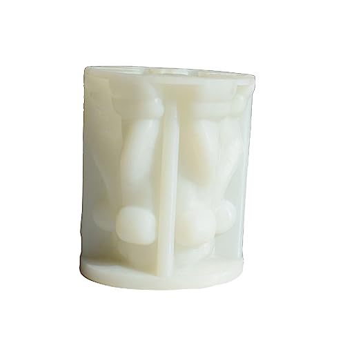 3D-Form mit zylinderförmigem Duft, Silikonform für die Herstellung von Harz, Gips, Epoxidharz, Heimdekorationen von HDKEAN