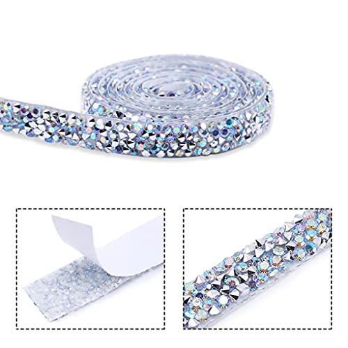 5 Rollen Kristallband für Strassband, 4,5 m, Diamant-Aufkleber für Strass-Aufkleber, Banding-Gürtel, Rolle, Heimdeko, DIY, handgefertigter Schmuck von HDKEAN