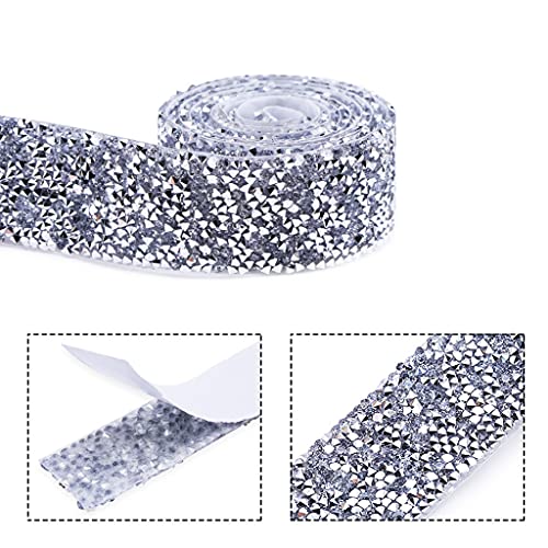 5 Rollen Kristallband für Strassband, 4,5 m, Diamant-Aufkleber für Strass-Aufkleber, Banding-Gürtel, Rolle, Heimdeko, DIY, handgefertigter Schmuck von HDKEAN