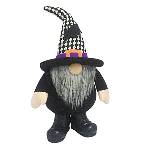 HDKEAN 1 x Halloween-Plüsch-Zwerg, schwarze Schuhe, Dekoration, Urlaub, Weihnachten, Plüsch-Ornamente, Tischdekoration, Dankeschenk-Geschenk von HDKEAN