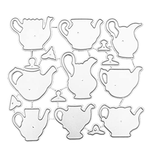 Metall-Stanzformen für Teekanne, handgefertigt, für Kinder und Erwachsene von HDKEAN
