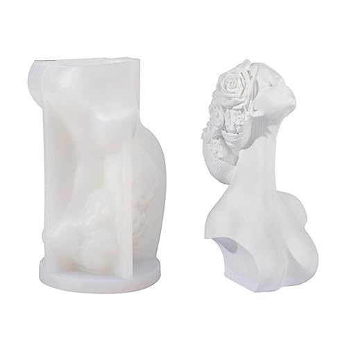 Silikonform für 3D-Mädchen, zur Herstellung von Aromaten, Seife, Gips, Heimdekorationen, handgefertigte Geschenke von HDKEAN