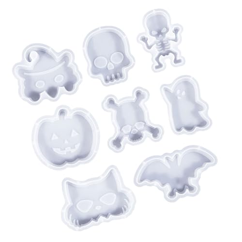 6/8Pcs Weihnachten Thema Silikon Formen Halloween Themed Silikon Kerze Formen Für Epoxidharz Kerze Hause Dekoration von HDOYTXXM