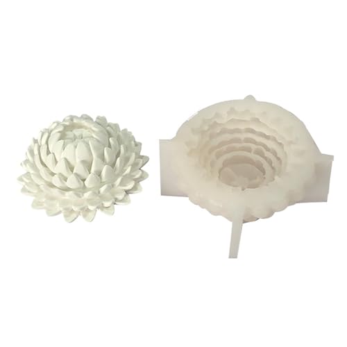 HDOYTXXM 3D-Blumen-Silikonformen für Epoxidharz, Gips, Dekorationen, 3D-Blumenformen für Seife, Gips, Ornamente von HDOYTXXM