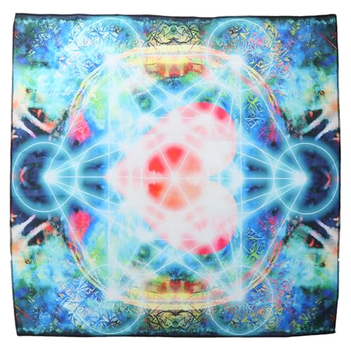 HDOYTXXM Divinationen Tischdecke Metatron Herz Astrologys Tarotkarten Tischdecke Altars Stoff Divinationen Brettspiel Accessoire von HDOYTXXM