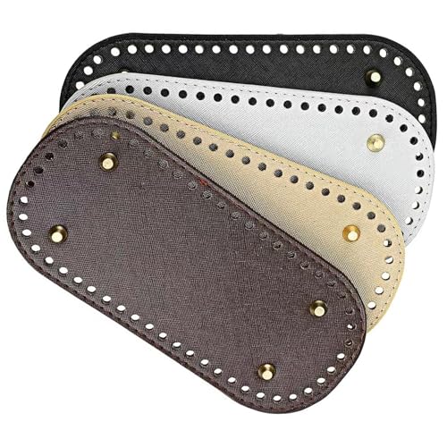 HDOYTXXM Taschensockel Zum Häkeln 22x10cm 8x18cm Gehäkelte Taschenbodenbasis Leder Handtaschenboden Zur Taschenherstellung von HDOYTXXM