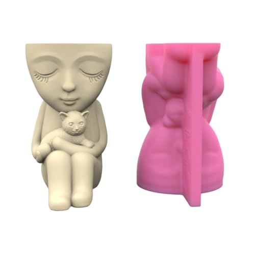 Stifthalter Blumentopf Silikonform Kinder & Katzen Epoxidharz Schimmelpilze Dekoration Werkzeuge Sukkulente Pflanzer Herstellen Vorräte Stifthalter Blumentopf Silikonform Kinder & Katzen Epoxidharz Schimmelpilze Dekoration Werkzeuge Sukkulente Pflanzer Herstellen Vorräte von HDOYTXXM