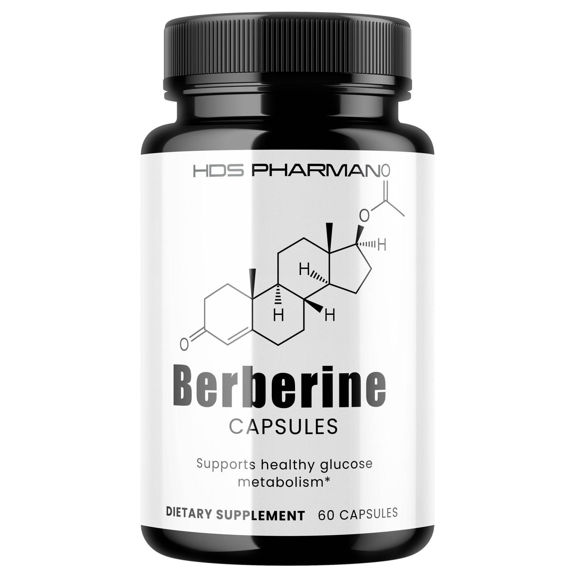 Berberine, Granular L-Leucine, Olive Oil - 60 Capsules 30 Day Supply von HDSPharman