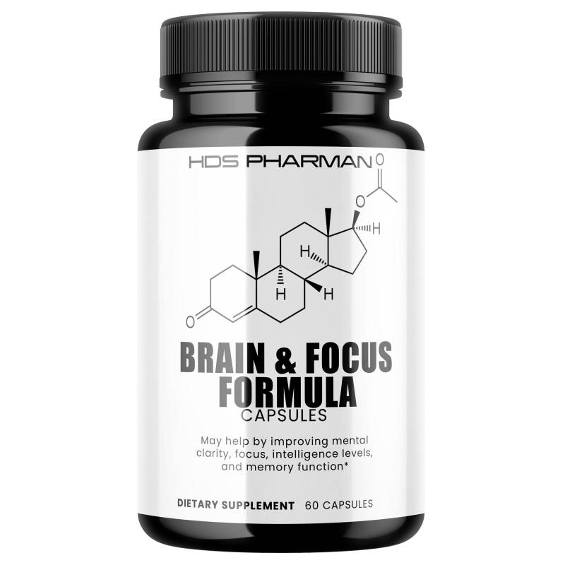 Brain & Focus Formula - 60 Capsules 30 Day Supply von HDSPharman