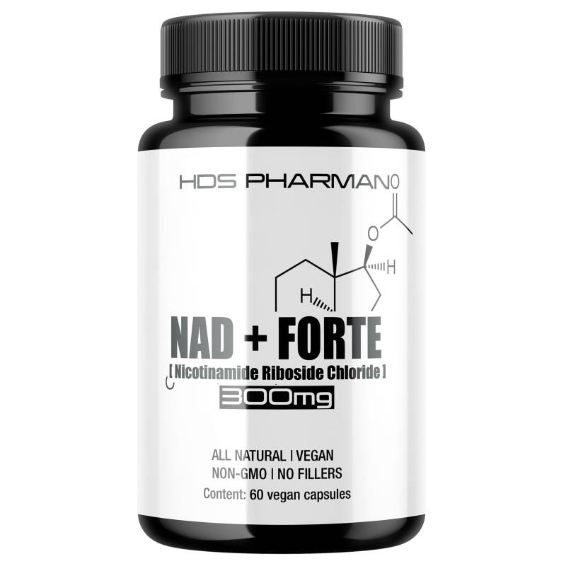 Nad+ Forte - Nicotinamide Riboside Chloride With L-Theanine | 60 Vegan Capsules von HDSPharman