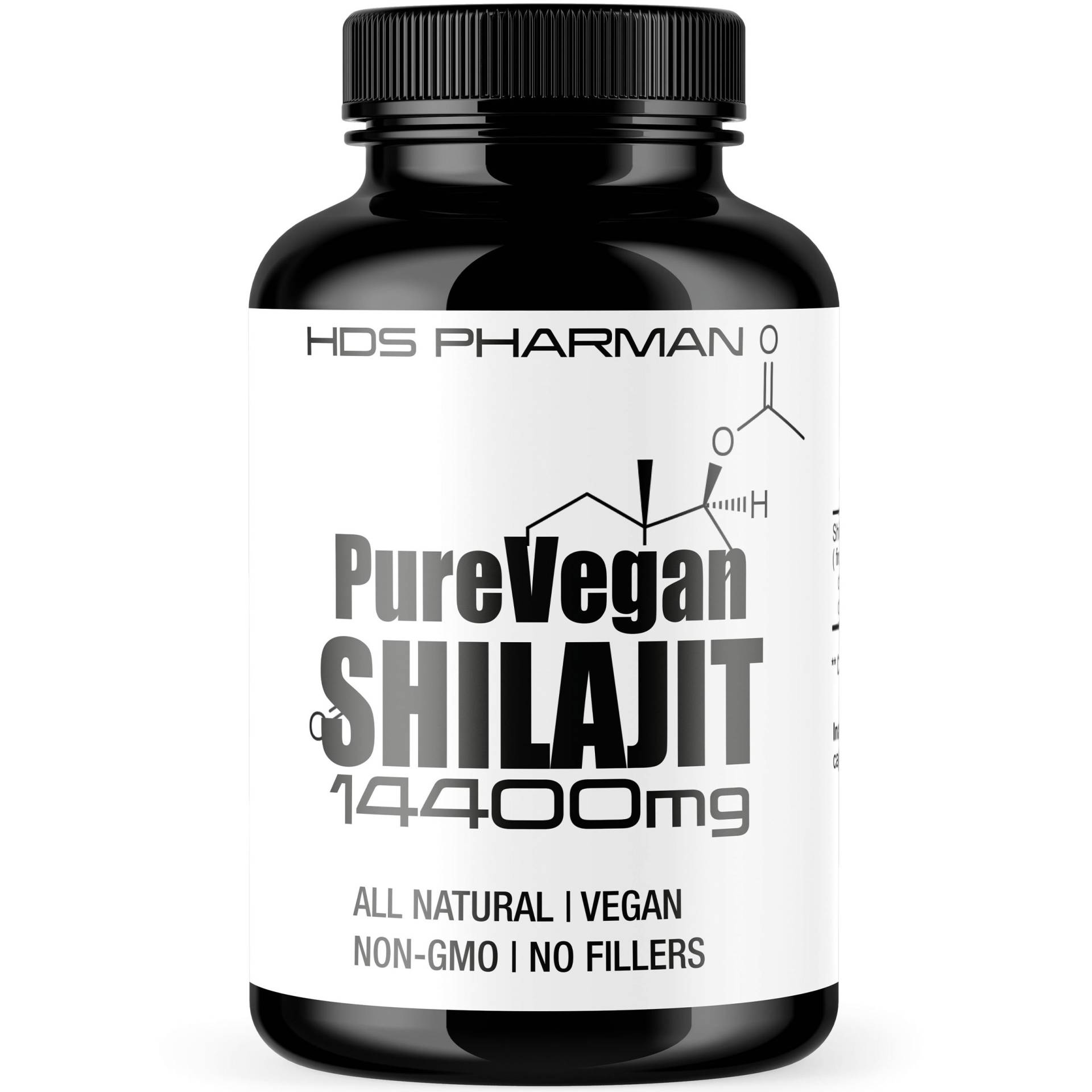 Shilajit Extract High Potency - 60 X Stronger Pure Himalayan Supplement Natural & Vegan von HDSPharman