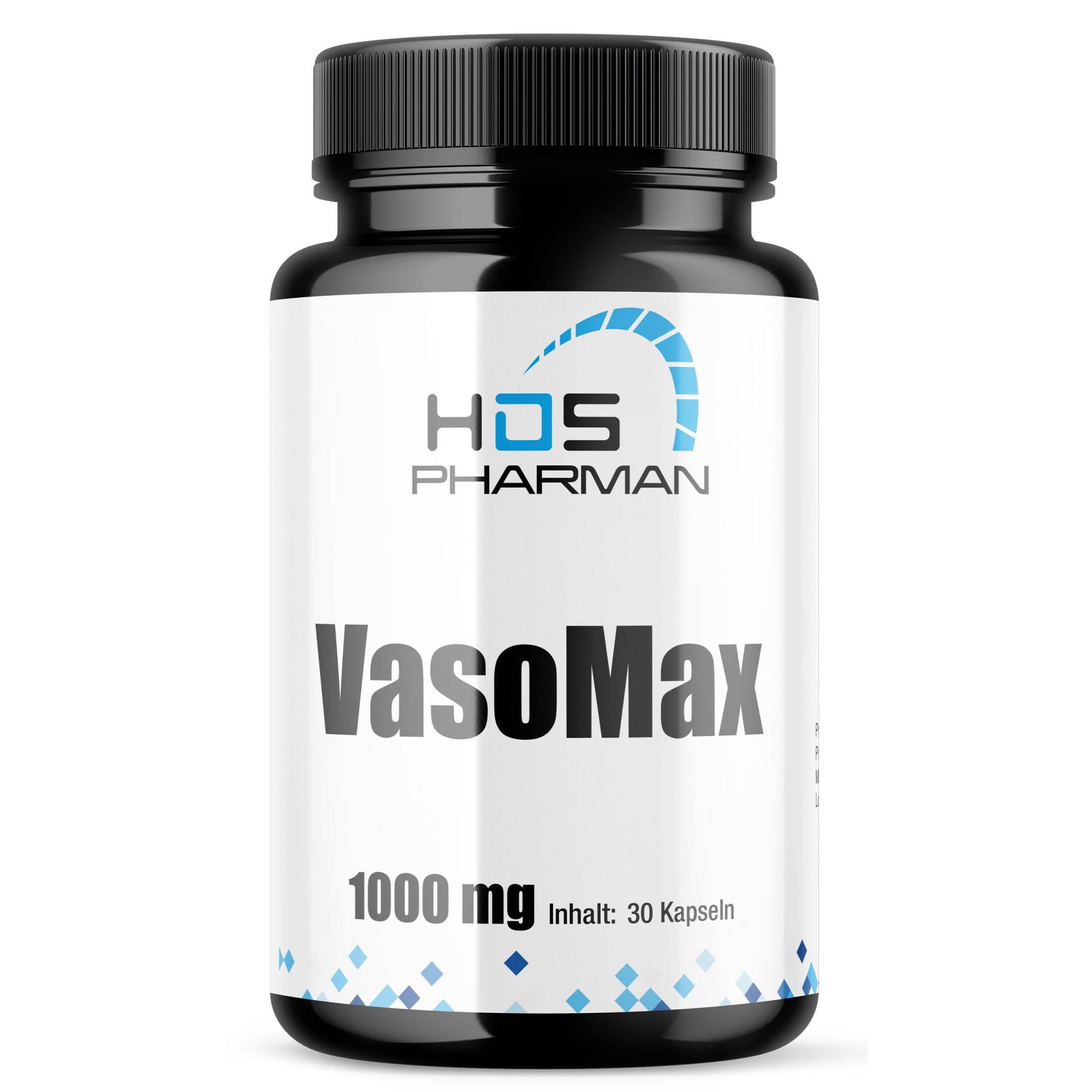 Vaso Max Nitric Oxide 30 Day Supply - Arginine Citrulline Ornithine von HDSPharman