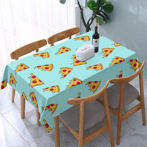 Pizza-Druck, Tischdecke, wasserdichte, staubdichte und knitterfreie Tischtuch - 90 x 140 cm von HDTVTV