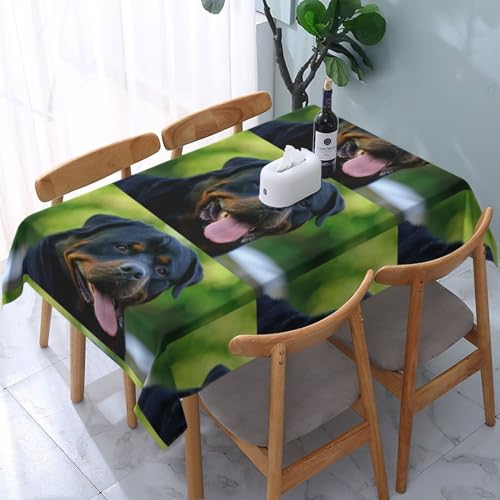 Rottweiler, Tischdecke, wasserdichte, staubdichte und knitterfreie Tischtuch - 90 x 140 cm von HDTVTV