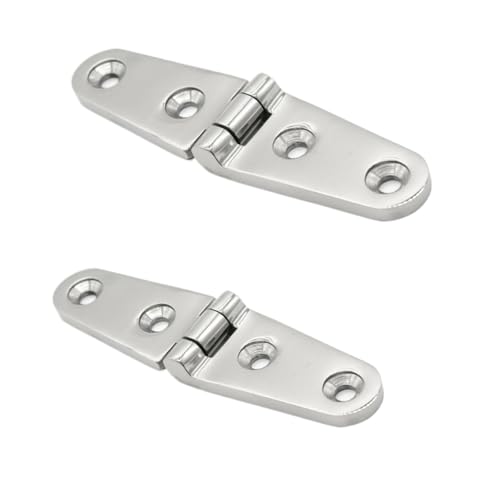 HDWMOJZT 1/2/4 STÜCKE Edelstahl Scharnier Heavy Duty Marine Boot Yachten Hardware Edelstahl Tür Scharniere for Container(2Pcs) von HDWMOJZT