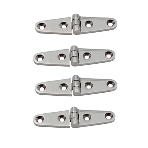 HDWMOJZT 1/2/4 STÜCKE Edelstahl Scharnier Heavy Duty Marine Boot Yachten Hardware Edelstahl Tür Scharniere for Container(4pcs) von HDWMOJZT