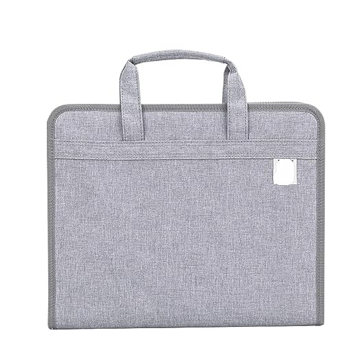 Ordner, Dateimanager, Aufbewahrungsbox, Organbeutel, Ordner, A4, 13 Schichten, mit Klebeetiketten for Packdokumente, Aktentasche(Light Grey) von HEAGER