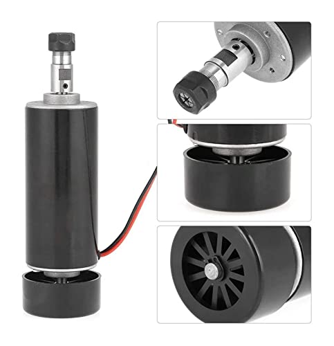 HEALBYBLE 0,5 kW luftgekühlte Spindel ER11 Chuck Collet CNC 500W Spindelmotor + 52 mm Klemmen + Stromversorgungsgeschwindigkeit Gouverneur for DIY CNC,Multi-Schutzfunktionen(Spindle Power clamp) von HEALBYBLE