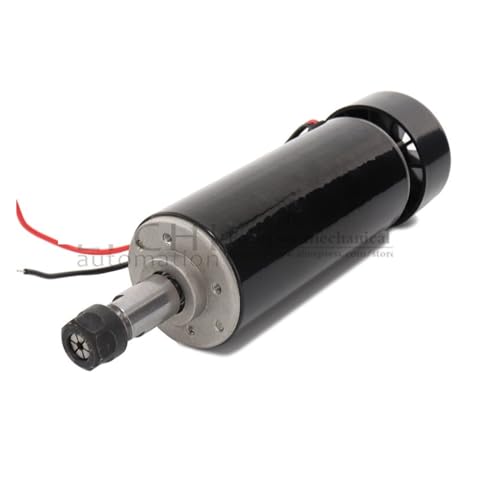 HEALBYBLE 0,5 kW luftgekühlte Spindel ER11 Spannfutter CNC 500 W Spindelmotor + 52 mm Klemmen + Netzteil Drehzahlregler for DIY CNC,Leichter Lauf(500w Spindle Motor) von HEALBYBLE