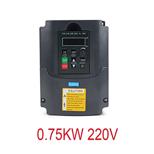 HEALBYBLE 2. 2KW 220 VFD Wandler 3 kW 4KW 5,5 kW 7,5 kW Frequenzinverterwandler 1p Eingang 3p Ausgang 220 for CNC Spindelmotor Speed ​​Con,Multi-Schutzfunktionen(0.75kw yl620-a) von HEALBYBLE