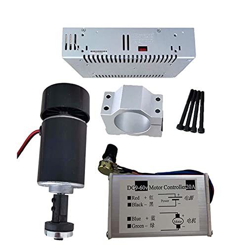 HEALBYBLE 2. 4VDC 200W 1000 RPM. Luftgekühlter Motor / 52mm Klammern/Stromversorgung/Geschwindigkeitsregler/Sägeblatt oder Schleifscheibe,Multi-Schutzfunktionen(Package5) von HEALBYBLE