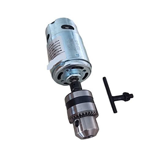 HEALBYBLE 4 8 V 400W Bohrer Chuck Spindel mächtig DC Motor, 12-48 V Hochgeschwindigkeitsmotor, stille Kugellager-Gravurmaschine 5000~2000 0rpm,Multi-Schutzfunktionen(Package1) von HEALBYBLE