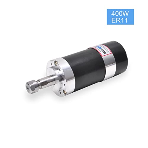 HEALBYBLE 40. 0W 500 WATT 600W CNC Bürstenlose Spindel 5. 5MM Durchmesser ER11 / ER16. Futter 4. 8VDC. Spannungsrate Kleiner Motor,Multi-Schutzfunktionen(400W ER11) von HEALBYBLE