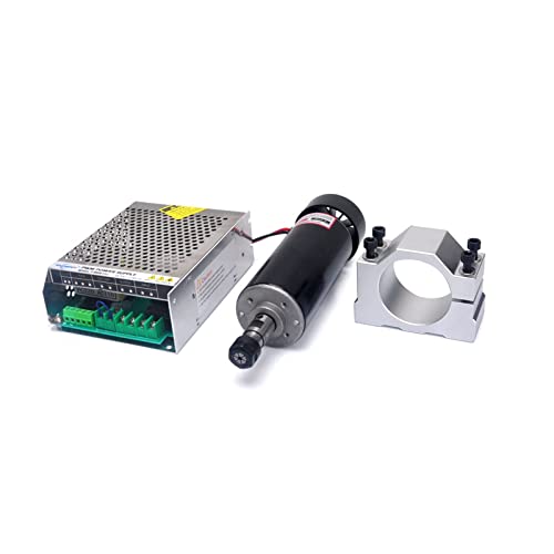 HEALBYBLE CNC 500W Spindelmotor bürsten ER11 Futter DC Motor mit Schaltnetzversorgung 52 -mm -Halterung Klemme,Multi-Schutzfunktionen von HEALBYBLE