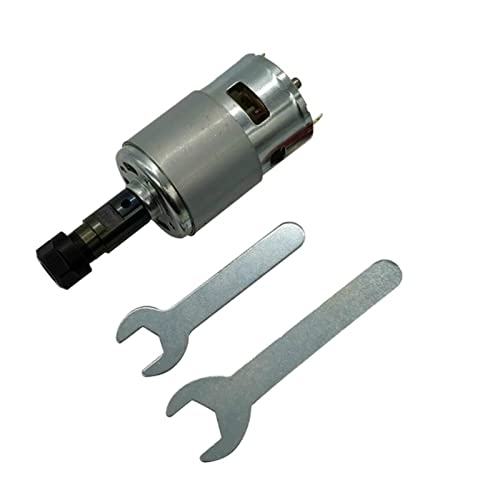 HEALBYBLE DC Motor 12-36 4000-12000 Drehzahl Kugellager -Spindelmotor mit ER11 Verlängerungsstange for CNC Router -Maschine,Multi-Schutzfunktionen(Option 1) von HEALBYBLE