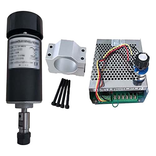 HEALBYBLE Luft gekühlt 0,3 kW. CNC Spindlemotor-Kit. Er11. Chuck 300W Spindelmotor + / Netzteil Government Gouverneur for Gravur,Multi-Schutzfunktionen(Package 5) von HEALBYBLE